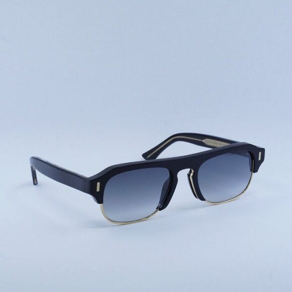 🕶️ New Cutler and Gross CG1353S 001 Sunglasses - Black on Crystal Frame - Picture 7 of 10